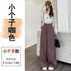 Pantalones de traje de pierna ancha para mujer, estilo nuevo de principios de otoño 2026, pierna recta, hasta el suelo, casual, petite, corte ajustado, cintura alta, pantalones de traje fluidos