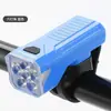 Luz de Bicicleta Luz Dianteira Ciclismo Noturno Recarregável Lanterna de Luz Forte Luz de Bicicleta Equipamento para Ciclismo Noturno Luz para Bicicleta de Montanha Luz de Bicicleta