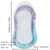 Nova Cadeira de Lounge Flutuante Amarela em Formato de Limão com Rede, Cama Flutuante Inflável para Piscina, Boia de Rede