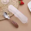 Acero Inoxidable 304 Cuchara Yuanbao Cuchara para Bebé Cuchara para Comer Cubiertos Portátiles para Niños Cuchara para Comida Complementaria Cuchara para Postre Cuchara
