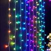 Faixa de luz LED de gelo para projeto de iluminação externa, guirlanda de luz, cortina de luz em cascata, shopping, luz decorativa para pátio de casamento