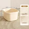 Balde para banho de pés de uso doméstico para cuidados com a saúde, balde para banho de pés de alta profundidade com isolamento para mulheres, com rodas e função de massagem