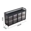Aparador de Lujo Ligero, Gabinete Moderno Minimalista de Hierro y Vidrio, Barra de Cocina, Estante de Almacenamiento para Apartamentos Pequeños y Medianos