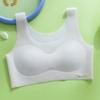 Novo Colete de Desenvolvimento para Meninas Verão Seda de Gelo Respirável Sem Marcas Esportivo Anti-impacto Roupa Íntima Fina para Alunos do Ensino Fundamental