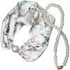 2026 Nuevo Cierre Magnético Cadena de Perlas Bufanda de Seda Conjunto para Mujer Elegante y con Estilo Protección Decorativa para el Cuello Cinta Decorativa para Mamás