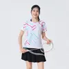 Ropa Deportiva de Bádminton Trajes para Hombre y Mujer Voleibol Tenis Tenis de Mesa Secado Rápido Manga Corta Competición Entrenamiento Uniformes de Equipo con Estampado