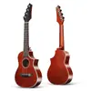 Ukulele 23 polegadas Mogno Pequeno Ukulele de Quatro Cordas Cutaway Pequena Guitarra Guitarra Elétrica Fornecido Diretamente da Fábrica