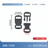 Fivela curva de plástico, design espessado, para coleiras de animais de estimação, alças de bagagem e outras aplicações; disponível em vários tamanhos e em estoque para atacado