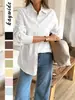 Blusa de Manga Larga de Color Sólido Casual para Vacaciones Europeas y Americanas Di Yun Transfronteriza Ropa de Mujer Sitio Independiente de Amazon Otoño e Invierno 2025