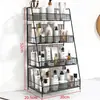 Popular estante de hierro de múltiples capas, estante de almacenamiento de cosméticos sin montaje, organizador de escritorio para cuidado de la piel para dormitorios estudiantiles