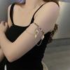 Pulseira Braçadeira com Franjas Estilo Étnico Exótico Design de Nicho Larga Braçadeira Anel de Braço Dança de Performance Acessórios de Estilo Antigo Mulheres