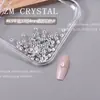 K9 Nuevo Súper Brillantes Base Plana Coloridos Redondos de 4 mm Piedras de Strass para Uñas Mezcla de Strass Triturado Decoraciones de Strass de Corte 33 14