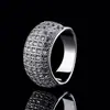 Anillo de Zirconia Seiko Ocho Corazones y Ocho Flechas Popular Transfronterizo Moda Europea y Americana Anillo Joyería Fabricante Mayorista