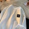 Waffley Sweater Masculino Primavera e Outono Novo Estilo Americano Retro Manga Longa Camiseta Base Camisa Marca da Moda Solto Top Coat
