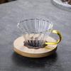 Cafeteira Mão filtro de café copo de vidro para compartilhamento terno extração a frio Copo Americano filtro de gotejamento