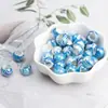 Hebilla de Joyería para Peluca Color Líquido Anillo para Cabello Trenzado Sucio Cuentas de Agujero Grande Cuentas Sueltas Mixtas Cuentas de Plástico Acrílico