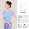 Ropa de Baile para Adultos, Nuevo Estilo de Verano Ropa de Danza Clásica, Ropa de Gasa para Mujer, Ropa Adelgazante para Práctica de Danza Moderna, Tops de Danza Étnica