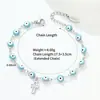 Pulsera Transfronteriza Ojo de Demonio Cruzado Europeo Americano de Oriente Medio Acero Inoxidable Moda Ojo de Aceite Goteante Joyería Personalizada Unisex