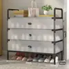 Sapateira à prova de poeira, resistente e durável, espessada, adequada para armazenamento em dormitórios, uso doméstico, grande capacidade, sapateira de múltiplos andares para casas de aluguel