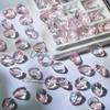 Atacado 12x16mm ametista em pó sintético vidro irregular contas soltas material para colar de contas artesanal diy