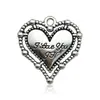 Amazon Mezcla 20 Colgante de Amor Etiqueta de Corazón Retro Accesorios de Aleación Collar Pulsera Colgante de Joyería con Forma de Corazón