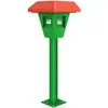 Pila de Carga de Columna Pequeña para Exteriores Pila de Carga de Batería Eléctrica para Automóviles Pila de Carga de Columna Tipo Hongo Paisajista