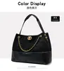 Versátil Bolso Tote Marrón Estilo Chanel para Mujer, Gran Capacidad, Bolso de Cadena Nuevo 2025, Bolso Vintage para Debajo del Brazo