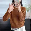 Suéter Pulóver de Punto con Cuello Redondo y Perlas para Mujer Otoño/Invierno 2026 Nuevo Diseño Holgado Estilo Perezoso Manga Larga