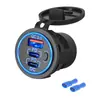 Carregador de Carro Amazon Mais Vendido Acessórios de Modificação de Carro Interface Multi-USB com Botão de Interruptor Carregador de Carro