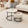 Moderna Luz Luxo Rock Board Mesa de centro Apartamento pequeno Espaço economia Gaveta Mesa de centro Doméstica Simples Telescópica Pequena e Tamanho Mesa de centro Combinação