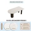 Mesa de Comedor Estilo Crema Península Pizarra Blanca Combinación de Mesa y Sillas Moderno Simple Apartamento Pequeño Hogar Mesa de Comedor Estilo Simple