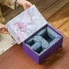 Té de Flor de Niebla Morada Caja de Regalo de Alta Gama Bolsa de Regalo Caja de Regalo Caja Vacía Juego de Té Kung Fu Almacenamiento Empaque de Regalo Festivo de Alto Valor