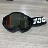 Em estoque segunda geração novo cem 100% óculos off-road para moto óculos para capacete de moto óculos para capacete semi-aberto