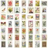 50 Pegatinas de Sellos Retro Graffiti en Inglés Material para Cuaderno de Bocetos Decoración de Álbum de Recortes Pegatinas Impermeables Autoadhesivas