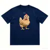 "Ha Ji Mi~" Camiseta de manga corta para hombre de marca americana de moda para parejas, nuevo estilo de verano, estilo de Hong Kong, moderna, holgada, versátil y genial