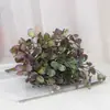Planta Verde Artificial com 15 Folhas de Grama Moeda de Cobre, Mais Vendida para Decoração Interna e Externa, Parede de Grama Artificial de Plástico