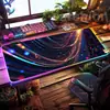Alfombrilla de Ratón Luminosa RGB, Alfombrilla Extra Grande para Teclado de Gaming E-Sports, Alfombrilla Espesa para Escritorio de Oficina, LED Colorida Tamaño Grande al por Mayor