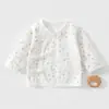 Ropa para bebé recién nacido, colección de primavera y otoño, diseño sin costuras en la mitad de la espalda, body de algodón grado A para recién nacidos, algodón puro cómodo para otoño, estilo nuevo
