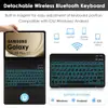 Adequado para Samsung Tablet A9+ 11 polegadas Capa Protetora X210/X216 Teclado Bluetooth Retroiluminado Estojo de Couro com Slot para Caneta