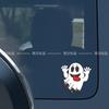 Adesivos de fantasma de terror para carros Adesivos de para-choque de filmes de terror Adesivos engraçados de Halloween Esqueleto de terror Halloween