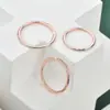 Anillos Personalizados de Acero de Titanio con Circonita, Anillos para Pareja, Anillos de Oro de 18K con Diamantes, Anillos Minimalistas para el Dedo del Pie, Mismo Estilo que en Xiaohongshu, Directo del Fabricante