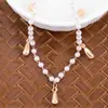 Cadena DIY Lujosa Pluma Gota de Agua Cadena Color Cobre Duradero Pañuelo Cabeza Estilo Antiguo Ropa para Disfraz y Actuación Material