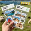 Adesivos Personalizados de Marcos Famosos, Adesivos Criativos DIY de Formato Especial, Rótulos Culturais de Cidades, Adesivos Autoadesivos de PVC Impermeáveis Impressos