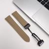 Adecuado para Huawei 5, Samsung Watch 7, Xiaomi Correa de Reloj de Cuero Genuino Piel de Grano Primera Capa Gt6 Hebilla Magnética Plegable Doble Cara