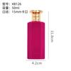 Ventas Directas de Fábrica Procesamiento de Sub-embotellado de Perfume de 50 ml Botella de Vidrio para Perfume Aterciopelada Personalizada Botella con Atomizador Personalizada Bajo Demanda