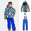 Traje de esquí infantil Phoebe Elephant transfronterizo para mujer, traje de exterior con carga gruesa Fengshui