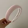 Diadema de Esponja de Cuero Patentado Brillante Color Caramelo Coreano Diadema de Moda de Cuero de Caña Alta Accesorios para el Cabello de Mujer Pasador Estilo Nuevo