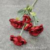 Flores Frescas Artificiales de Rosas Pequeñas, Flores Artificiales para Boda, Rosas de Té Pequeñas con Capullo de Té de un Solo Tallo para Decoración del Hogar