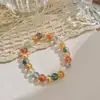 Pulsera de cuentas de cristal anti-abrasión y anti-rayaduras de alta calidad de 8MM color champán no cambia de color pulsera anti-cristal venta al por mayor de fábrica