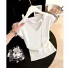 Moda de Alta Qualidade Estilo Coreano Primavera e Verão Transfronteiriça, Super Estiloso, Rejuvenescedor, Emagrecedor, Design de Laço, Blusa de Tricô Versátil